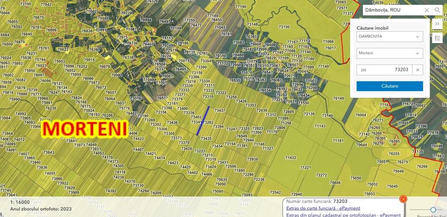 Teren agricol extravilan de 15977 mp, în Morteni