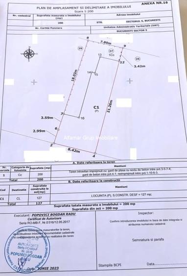 Casă individuală cu 3 camere cu Canalizare în Rahova