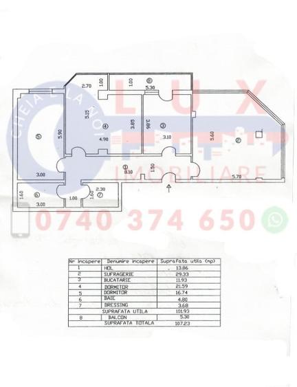 Apartament cu 3 camere decomandat în Babadag