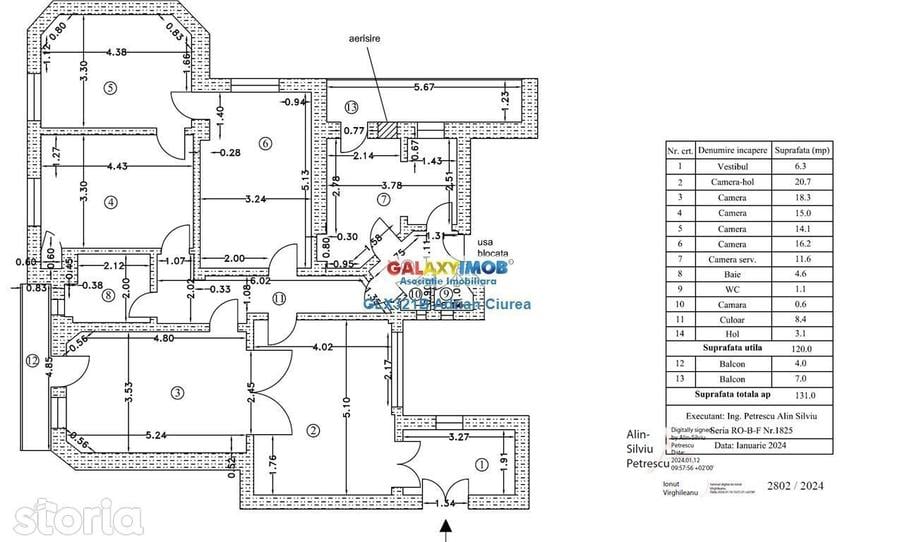 Apartament cu 5 camere în Romană