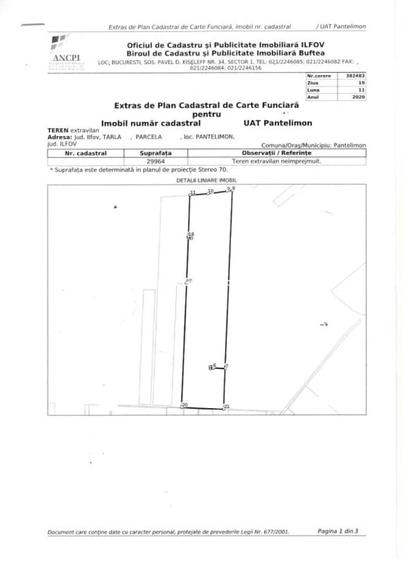 Teren Construcții intravilan de 30000 mp, în Sud-Vest
