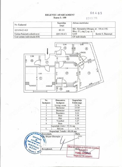 Apartament cu 3 camere decomandat în Berceni