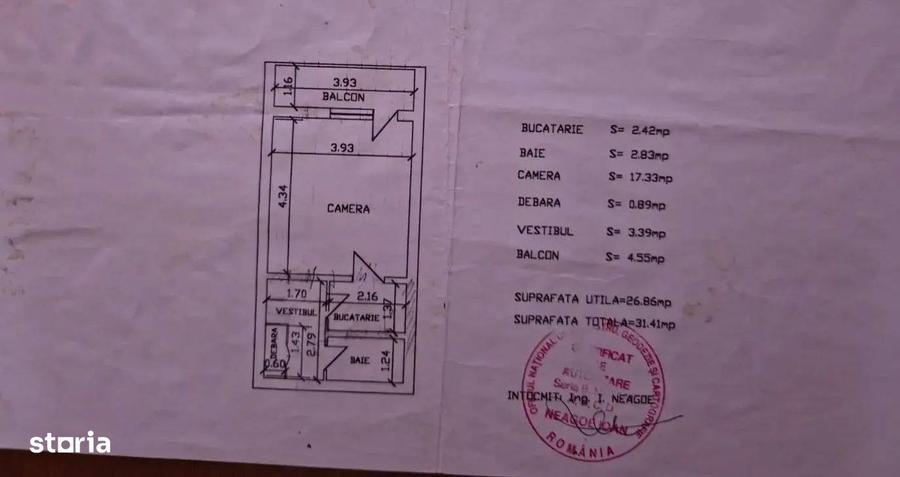 Garsonieră decomandată, mobilată în Basarabia