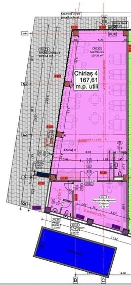 Spațiu comercial, de 200 mp, în Stupini