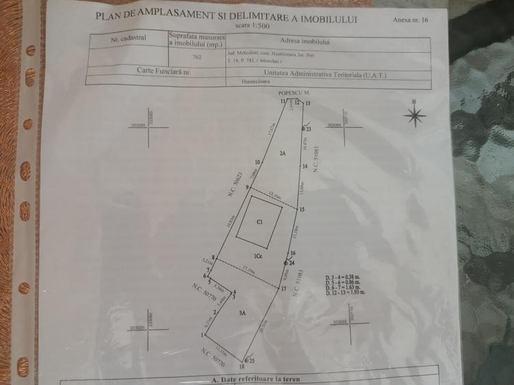 Casă individuală cu 4 camere cu Teren 800 Mp în Peri