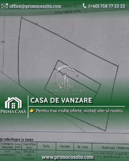 Casă cu 3 camere cu Canalizare în Berca