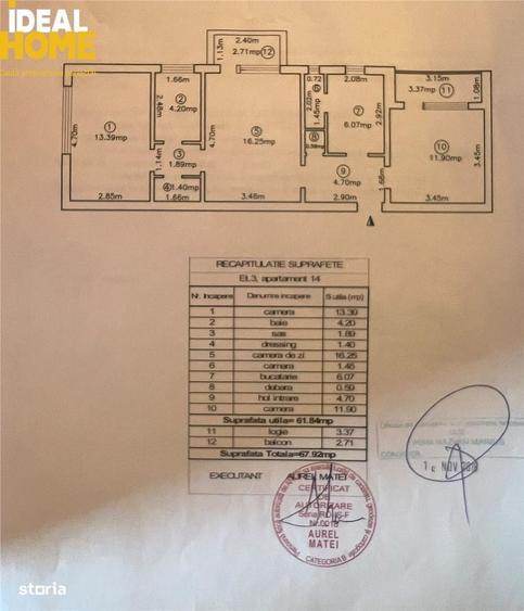 Apartament cu 3 camere semidecomandat în Socola
