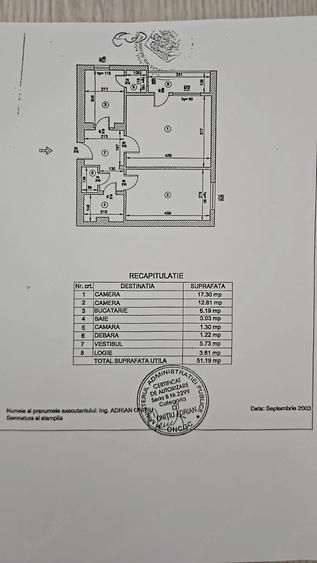 Apartament cu 2 camere semidecomandat în Dristor