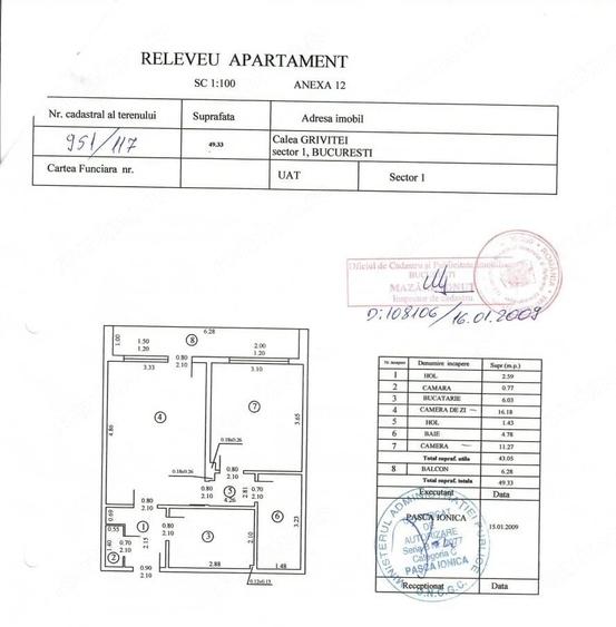 Apartament cu 2 camere semidecomandat în Gara de Nord
