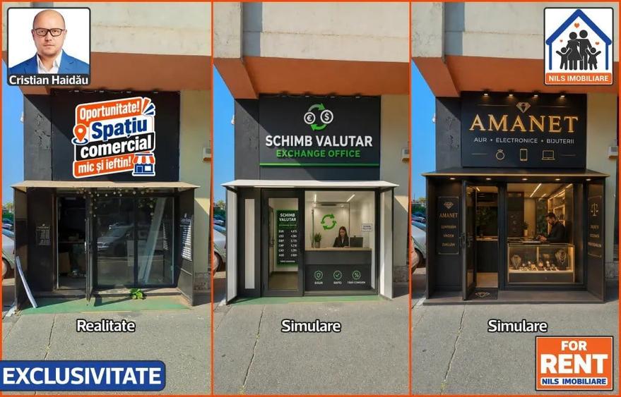 Spațiu comercial, de 5 mp, în Ștefan cel Mare