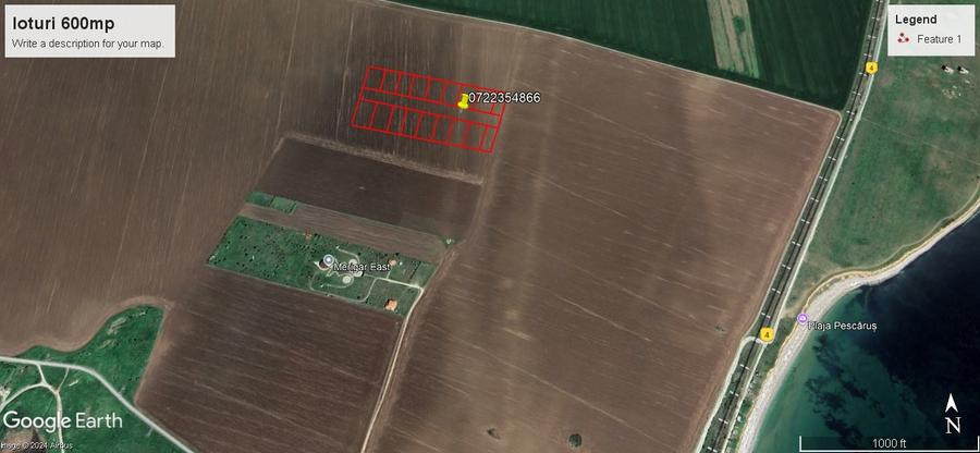 Teren agricol extravilan de 600 mp, în 23 August