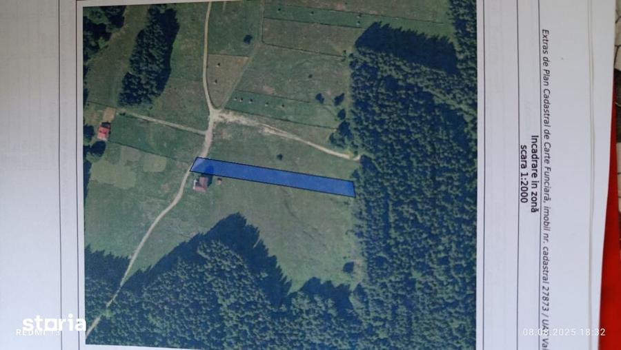 Teren de 2500 mp, în Valea Doftanei