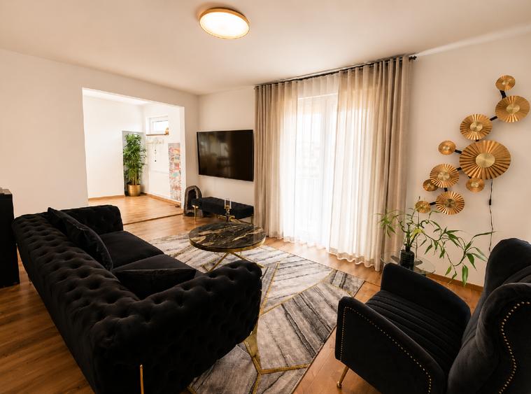 Apartament cu 3 camere semidecomandat, mobilat în Primăverii