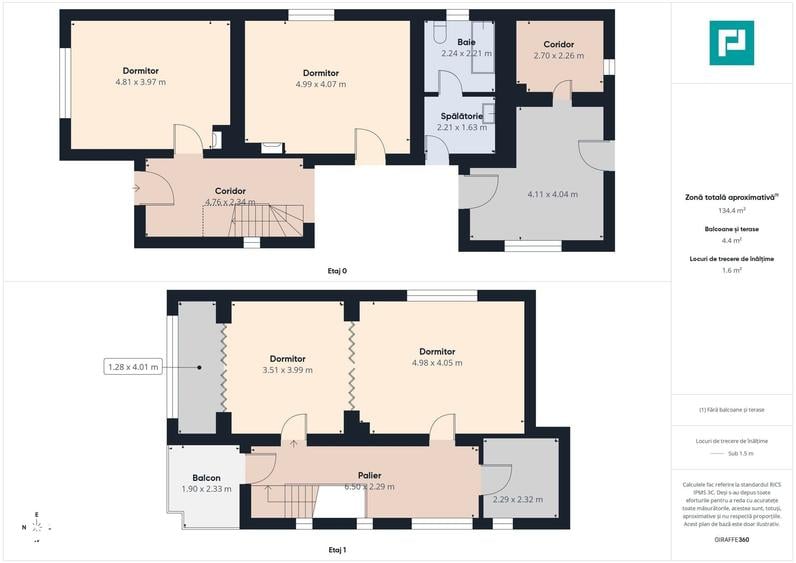 Casă cu 4 camere cu Teren 1368 Mp în Central