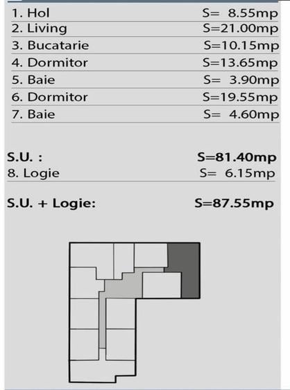 Apartament 3 camere spatios si luminos zona Brancoveanu bloc nou 2023 - 3