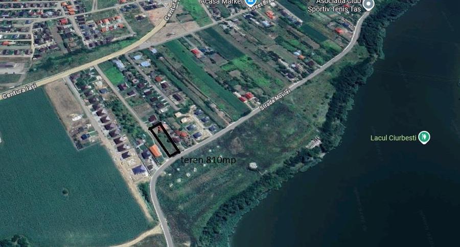 Teren Construcții intravilan de 810 mp, în Ciurbești