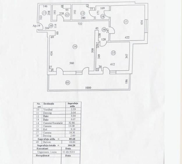 Apartament cu 3 camere decomandat în Herăstrău