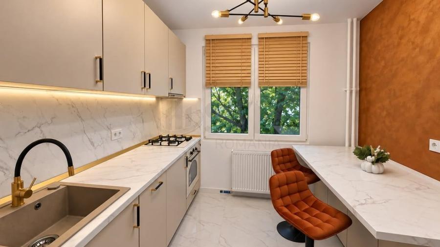 Apartament cu 3 camere semidecomandat, mobilat în Obor