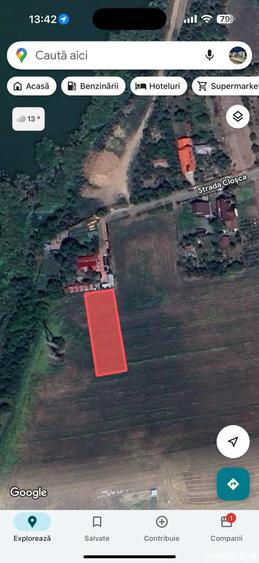 Teren de 3100 mp, în Vadu Anei