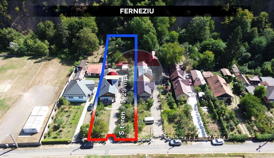 Casă individuală cu 5 camere cu Teren 1129 Mp în Ferneziu