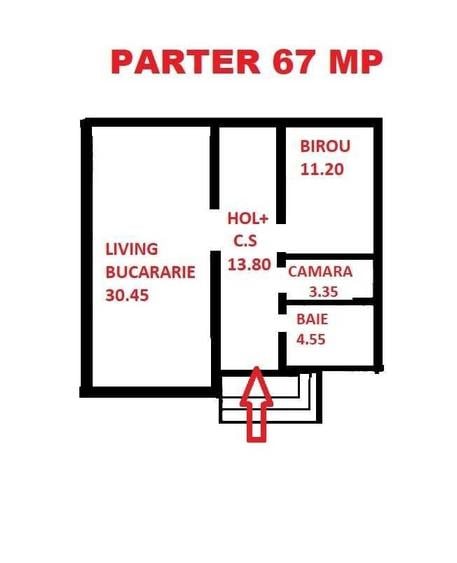 Casă cu 4 camere în Exterior Vest