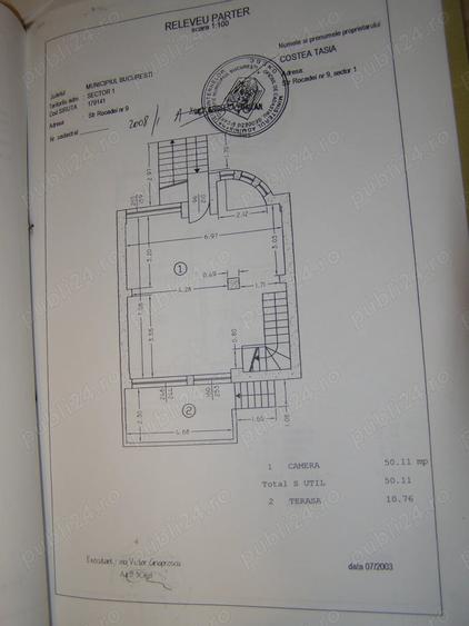 Casă cu 6 camere cu Teren 180 Mp în Băneasa