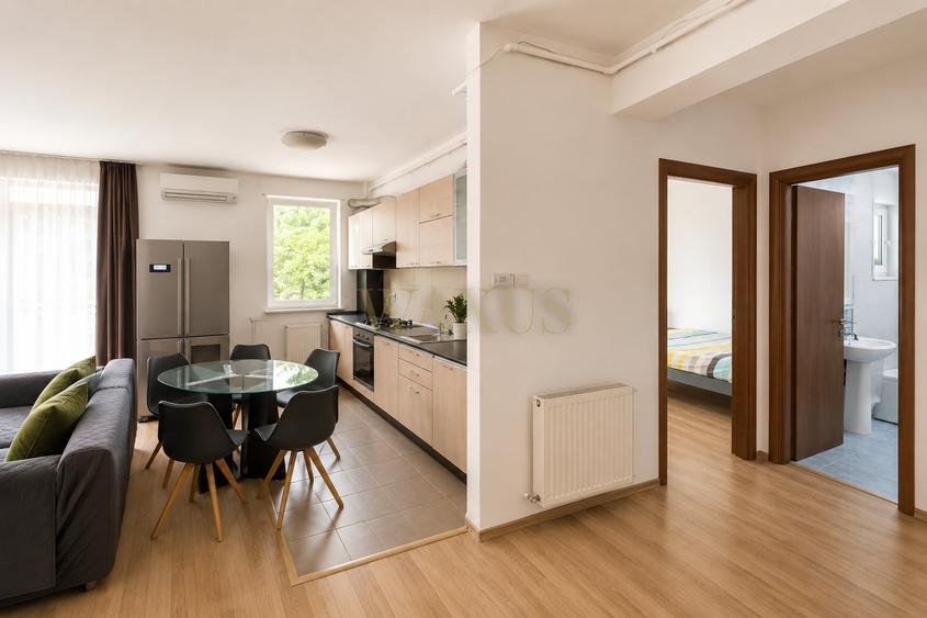 Apartament cu 2 camere semidecomandat, mobilat în Grigorescu