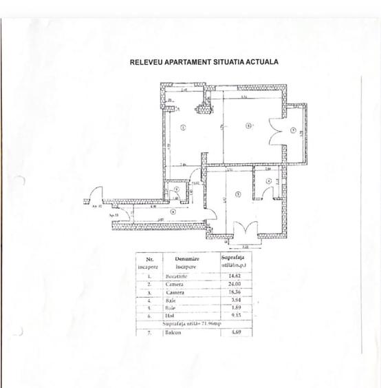 Apartament cu 2 camere semidecomandat, mobilat în Străulești