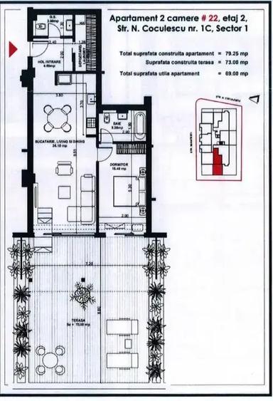 Apartament cu 2 camere decomandat în Aviației