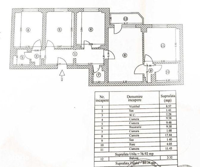 Apartament cu 4 camere în Polonă