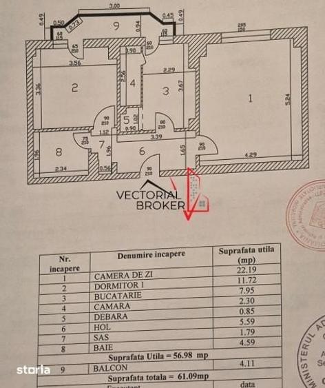 Apartament cu 2 camere decomandat în Iancului