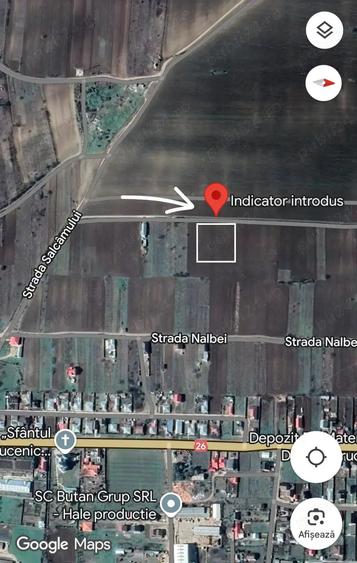 Teren de 2000 mp, în Central