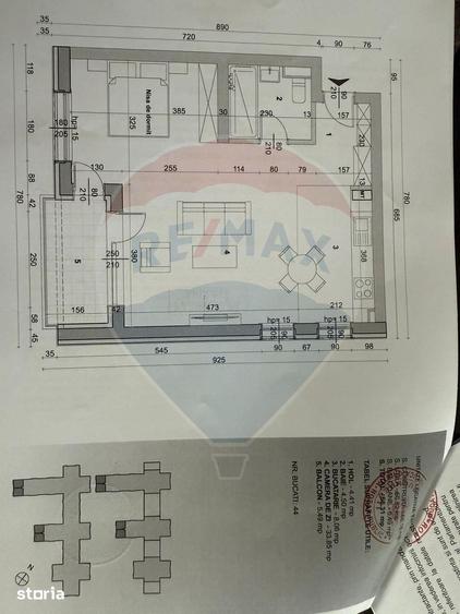 Apartament cu 2 camere în Obor