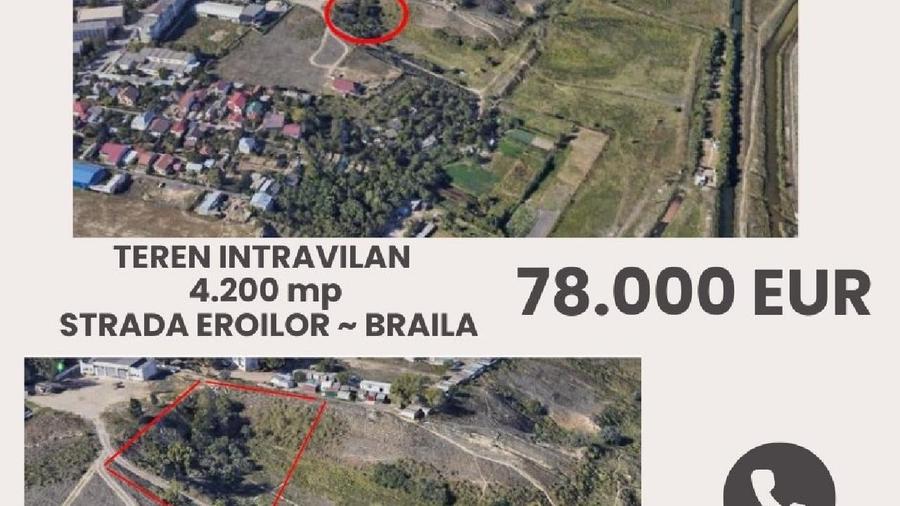 Teren Construcții intravilan de 4171 mp, în Vidin-Progresul