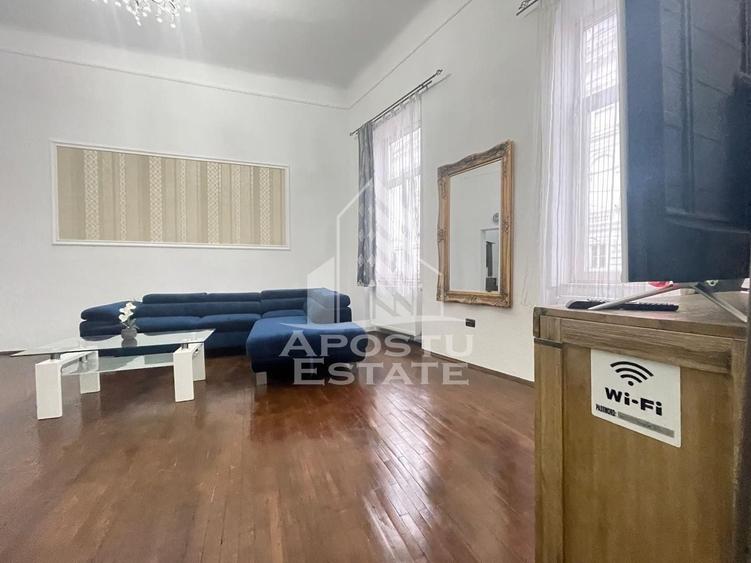 Apartament cu 2 camere decomandat, mobilat în Central