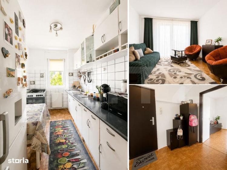 Apartament cu 3 camere semidecomandat, mobilat în Astra