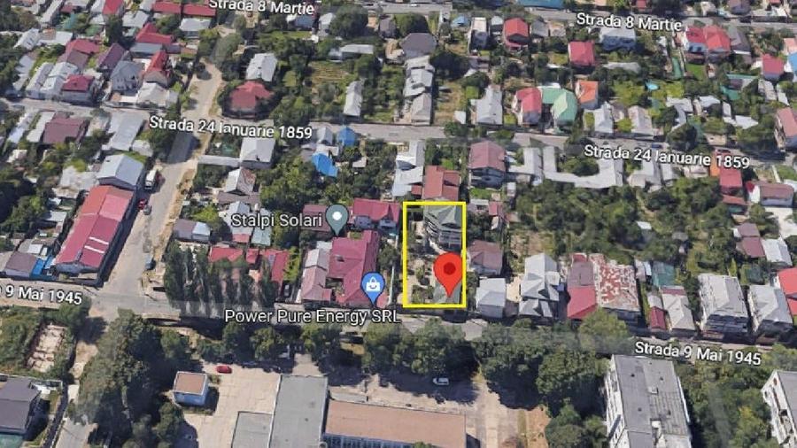 Casă individuală cu 10 camere cu Teren 800 Mp în Central