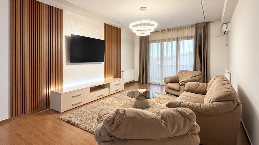 Apartament cu 3 camere, mobilat în Pipera