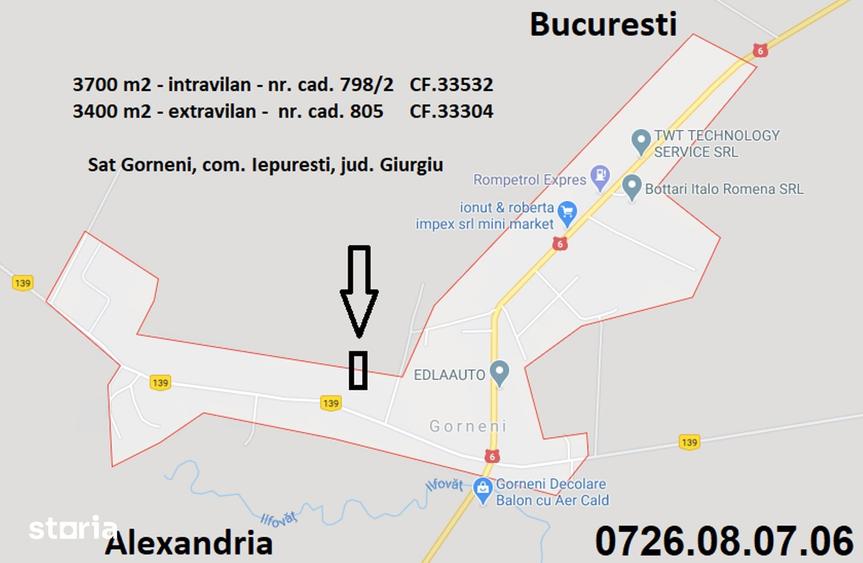 Teren de 7100 mp, în Iepurești