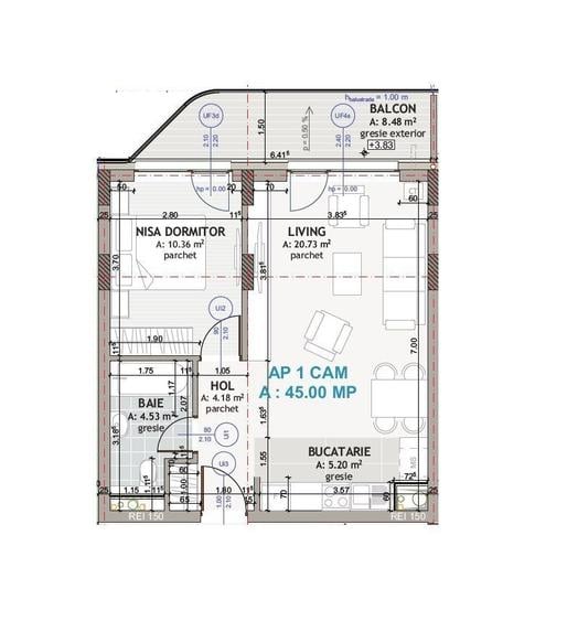 Apartament 2 camere I Ansamblul Eroilor I Floresti - 7