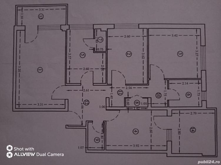 Apartament cu 4 camere decomandat în Militari