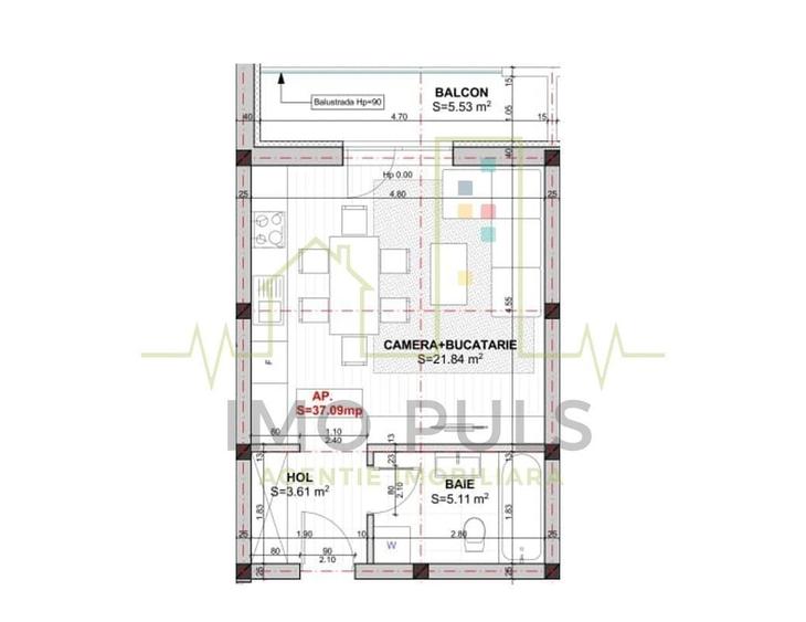 Apartament cu o camera. Giorc. Parcare inclusa - 4