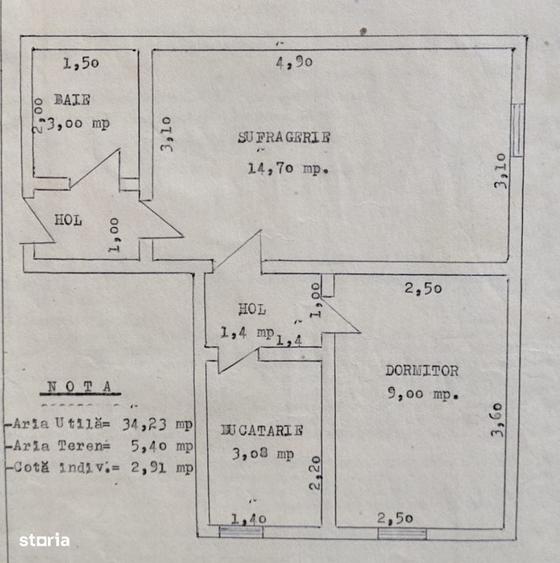 Apartament cu 2 camere în Central