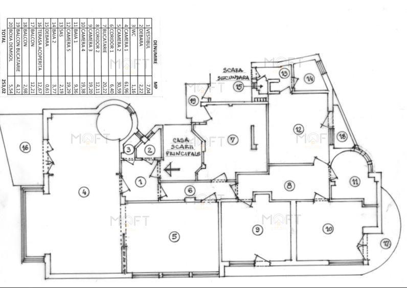 Apartament de inchiriat stradal Lascăr Catargiu singur pe nivel et 2 - 15