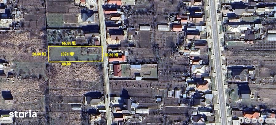Teren de 1374 mp, în Curtișoara