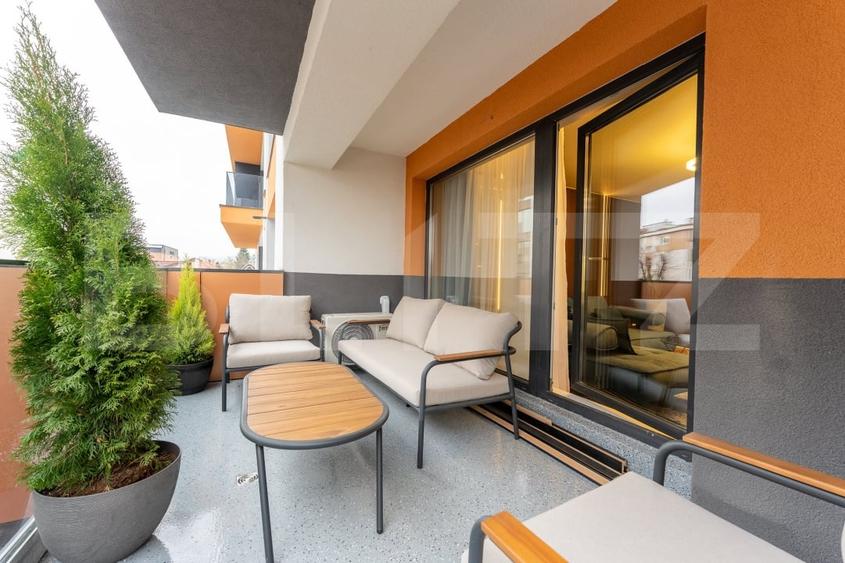 Apartament cu 2 camere semidecomandat, mobilat în Între Lacuri