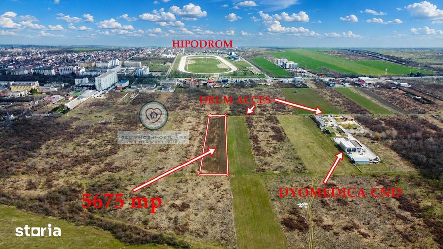 Teren de 5675 mp, în Hipodrom
