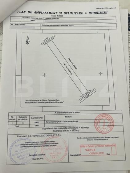 TEREN INTRAVILAN 4900 MP BRATOVOIE?TI, aproape de lacul - 1