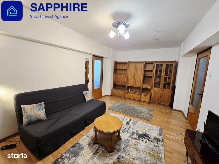 Apartament cu 2 camere semidecomandat, mobilat în Moșilor