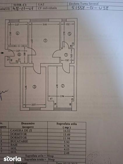 Apartament cu 3 camere semidecomandat în Crihala